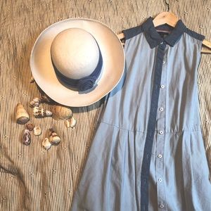 Laura Ashley Straw Hat Made In Great Britain